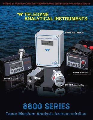 Trace Teledyne Analytical Instruments, analisador da umidade do gás de 8800p Teledyne