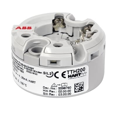 Transmissor de temperatura de cabeça TTH200 para ABB