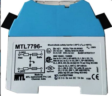 barreiras intrinsecamente seguras da MTL de 20mA MTL7796, barreira de 2 MTL Zener do fio
